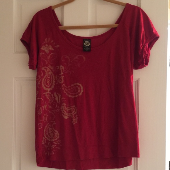 lucky brand red shirt